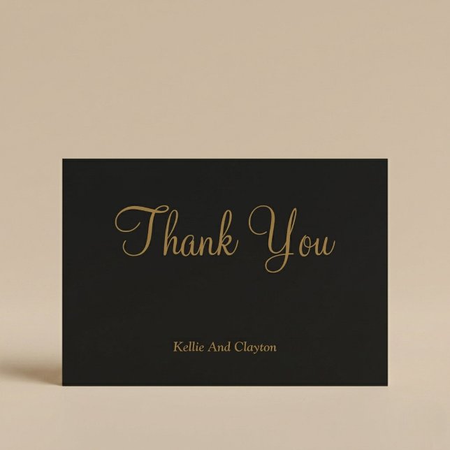 Black/Gold Thank You Cards (Creator Uploaded)