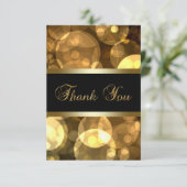 Black Gold Thank You Cards | Zazzle