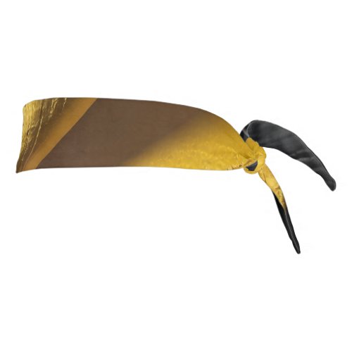 Black gold tie headband
