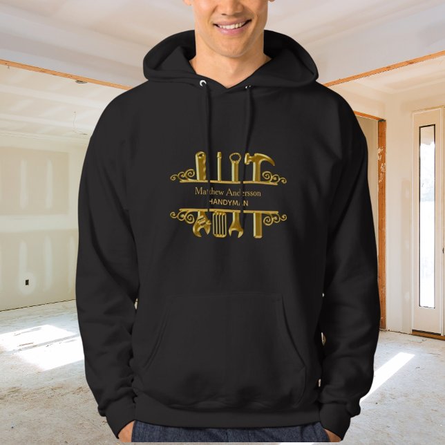Black gold tools home repairs hoodie (Creator Uploaded)