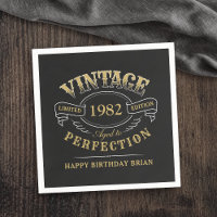 Black Gold Vintage Aged To Perfection birthday Nap