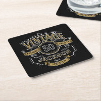 Black & Gold Vintage Aged To Perfection Birthday