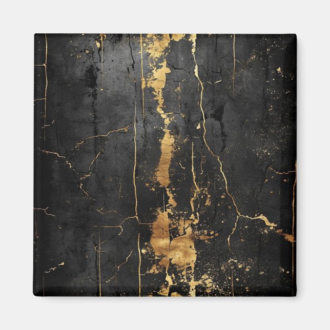 Black Gold Vintage  Magnet (Front)