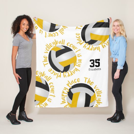 katzdzynes: Girls volleyball black gold team colors gifts