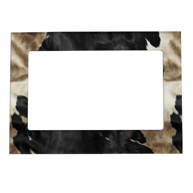 Black Gold Western Cowhide Magnetic Frame (Front)