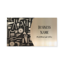 Black & Gold Workshop Tools Business Card