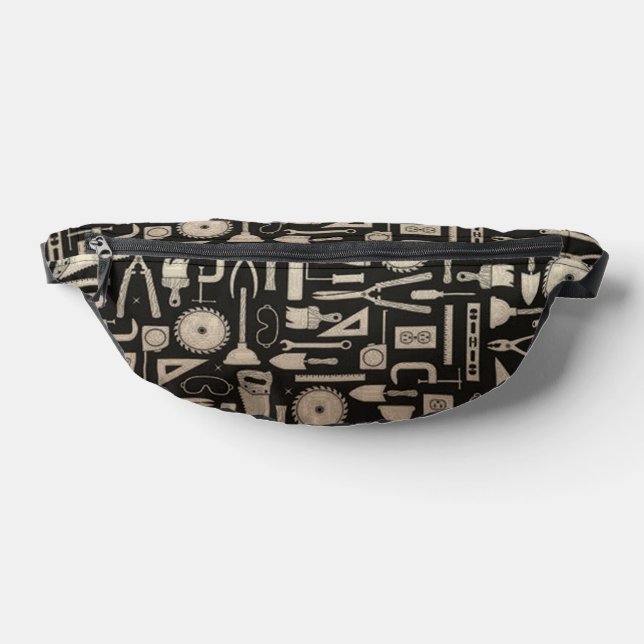 Black & Gold Workshop Tools Fanny Pack (Lay Down)