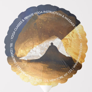 Black Gold Yoga Meditation Instructor Reiki Master Balloon