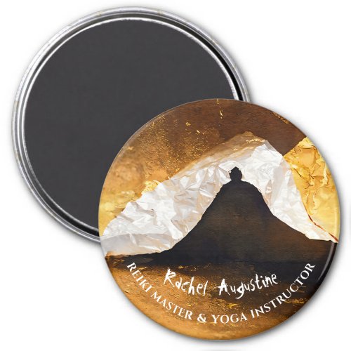 Black Gold Yoga Meditation Instructor Reiki Master Magnet
