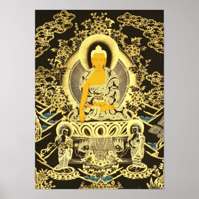 Black-Golden Buddha Poster (Front)