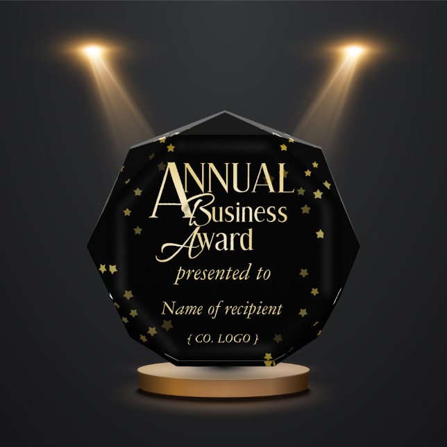 Black Golden Business Staff Award Recognition  (Creator Uploaded)