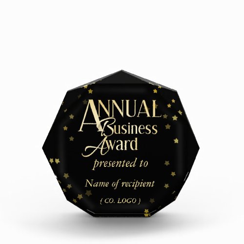Black Golden Business Staff Award Recognition 