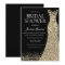 Black Golden Dress Gown Bridal Shower