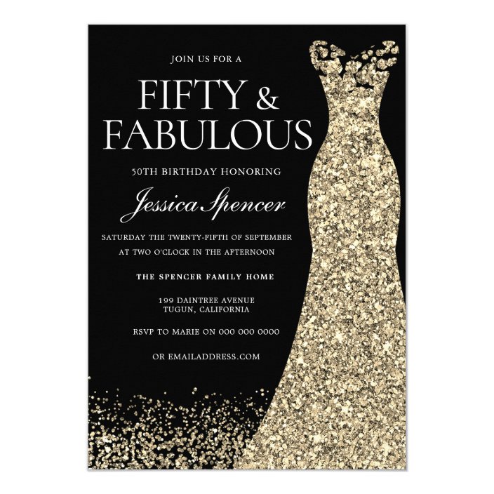 dresses for 50th birthday party