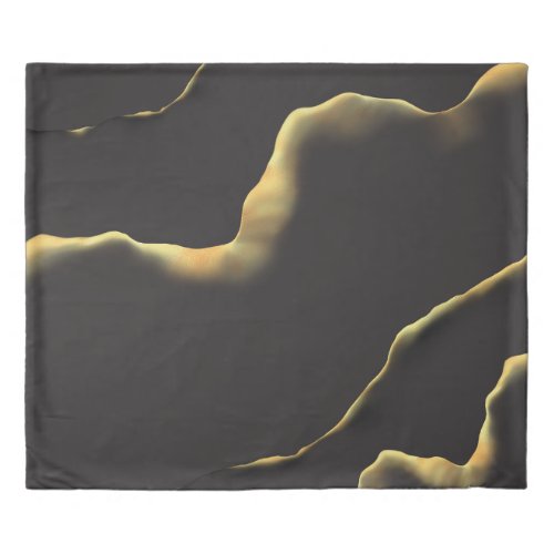 Black & Golden 💡 Modern Abstract Inky Oil
