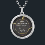 Black & Golden 💡 Modern Abstract Inky Oil Silver Plated Necklace<br><div class="desc">Black & Golden đź’ˇ Modern Abstract Inky Oil – Elegant & Luxurious ✨💍 đź’Ś Celebrate your special day with sophistication! Our stunning black and gold abstract wedding suite features a luxurious design, making it minimalistic yet elegant. The bold black background with shimmering gold accents exudes timeless elegance, perfect for formal,...</div>