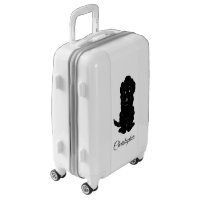 Black Goldendoodle Dog Design Luggage