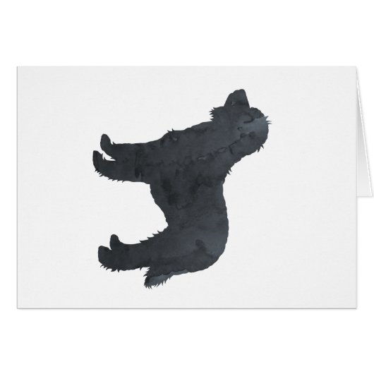 Black Goldendoodle / Labradoodle Artwork Cards (Front Horizontal)