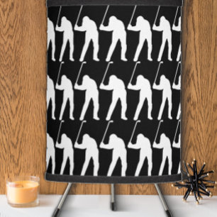 Black GOLF Decor Man Cave Modern Tripod Lamp