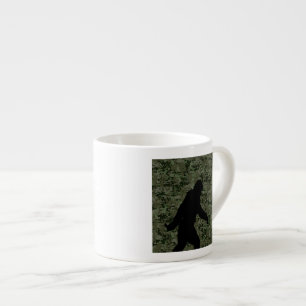 Black Gone Squatchin Woodland Digital Camouflage Espresso Cup