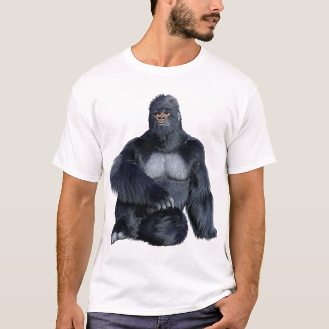 Black Gorilla Ape T-Shirt (Front)