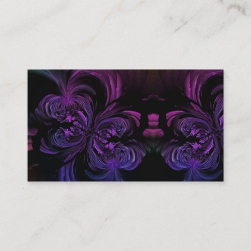 Black Goth Girly Punk Butterfly Business Card