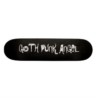 BLACK, GOTH PUNK ANGEL SKATEBOARD DECK
