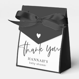 Black Gothic and Moody Halloween Baby Shower Favor Boxes