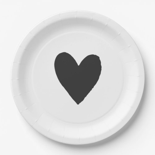 Black Gothic and Moody Halloween Baby Shower Paper Plates