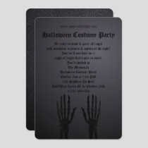 Black Gothic Halloween Party Invitation
