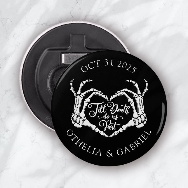 Black Gothic Halloween Wedding Bottle Opener (Creator Uploaded)