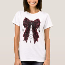Black Gothic Lace Bow with Spiders Coquette