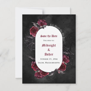 Black Gothic Till Death Do Us Part Save The Date