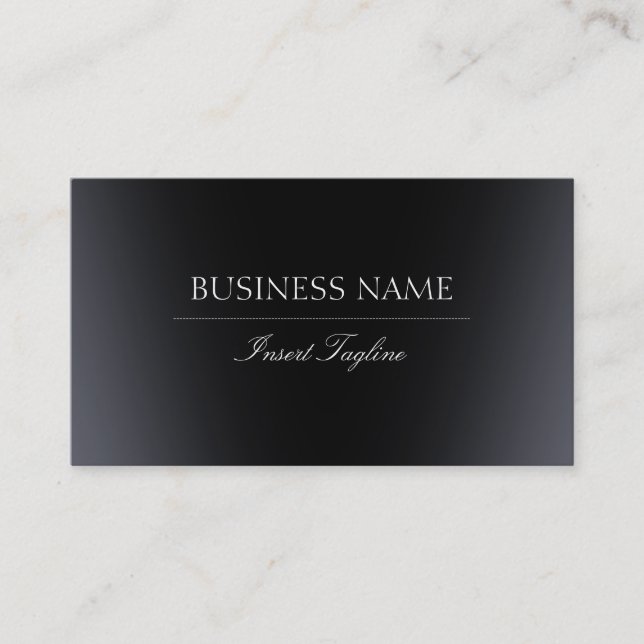 Black Gradient Business Card (Front)