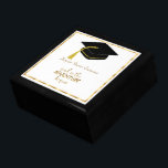 Black Graduation Cap  Gift Box<br><div class="desc">Grad gift boxes with a choice of 17 colors on the cap.
Pick a color that matches your daughter's gown for
a great memory as a grad gift given with love</div>