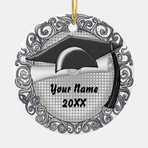 Black Graduation Cap ornament