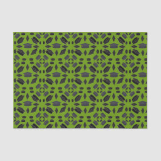 Black Graduation Caps Thrown Over Green Grass Tissue Paper