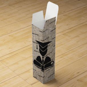 Black Graduation image Wine Box