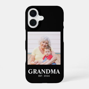 Black Grandma Established Bold Photo iPhone 16 Case