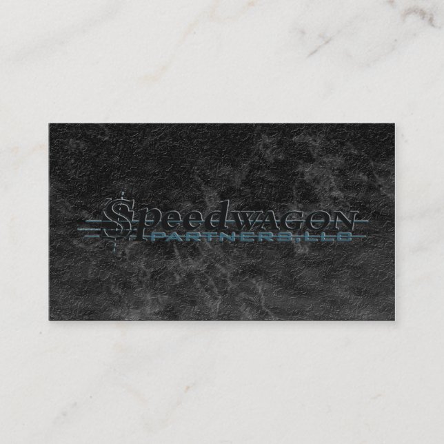 Black Granite Business Card (Front)