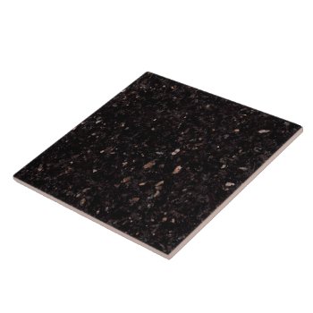 Black Granite Ceramic Tile by efhenneke at Zazzle