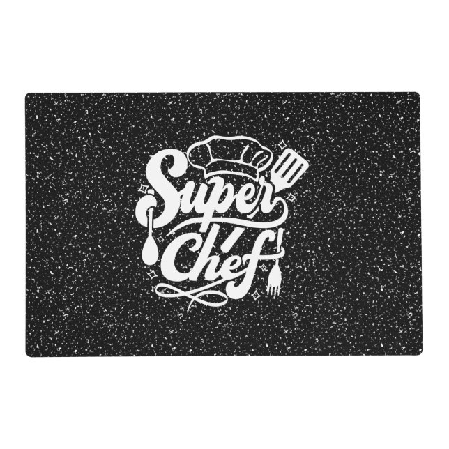 Black Granite Elegance Placemat  (Front)