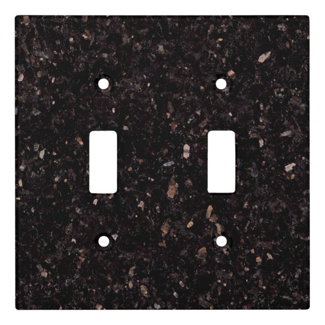 Black Granite Light Switch Cover (Front)
