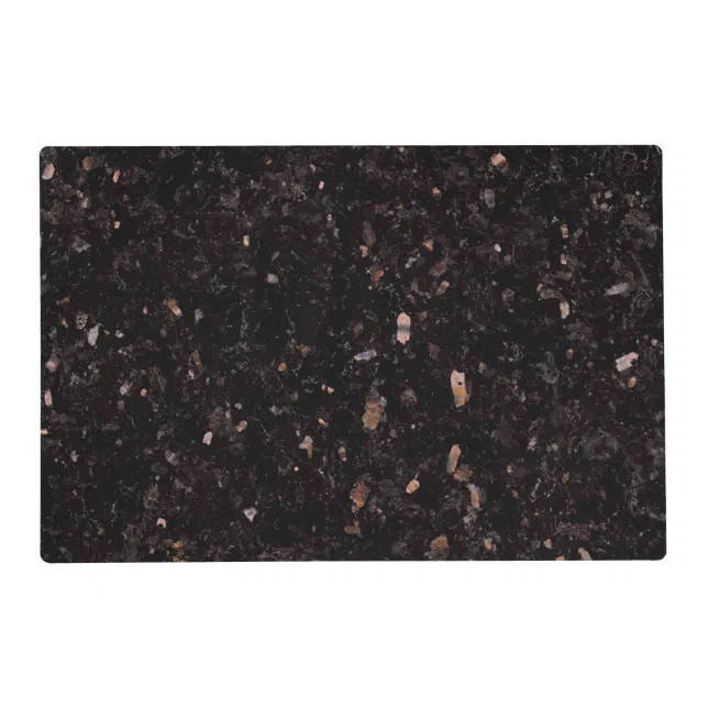 Black Granite Placemat Zazzle