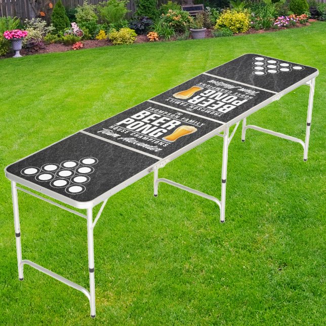 Black Granite Stone Brew Battle Champions w/ Team  Beer Pong Table (Creator Uploaded)