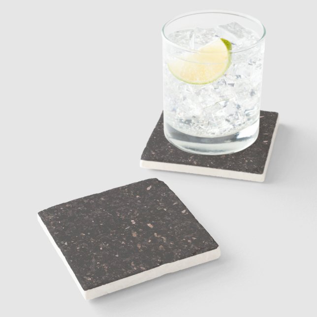 Black Granite Stone Coaster (Side)