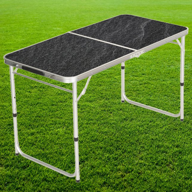 Black Granite Stone Tailgate Beer Pong Table (Creator Uploaded)