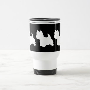 Black Graphic Travel Mug