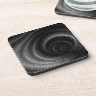 Black Gravity Beverage Coaster