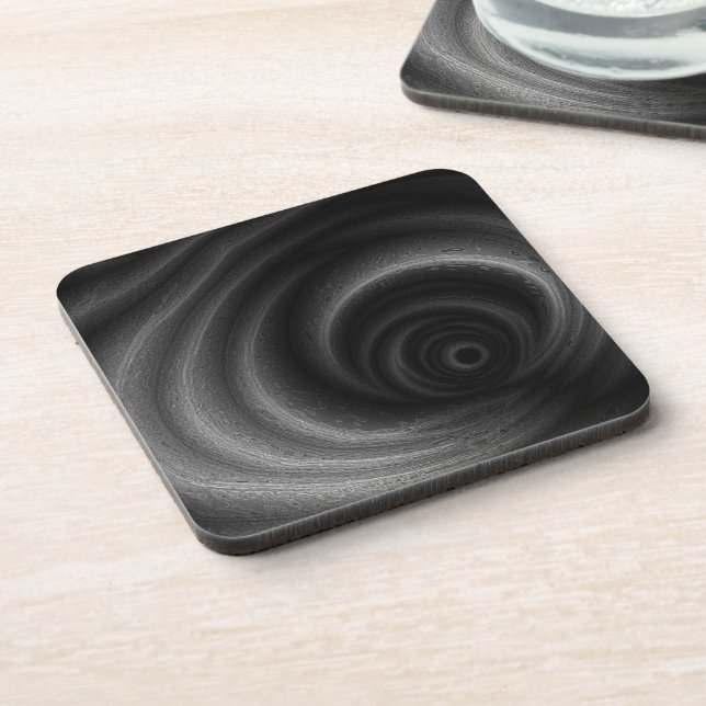 Black Gravity Beverage Coaster (Left Side)